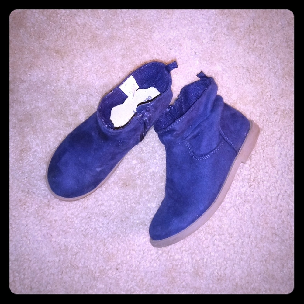 Toddler Midnight blue booties VGUC